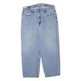 LEVI'S Womens Jeans Blue Regular Straight Denim Light W38 L30 Classic Zip