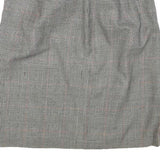 COLLECTIBLE GOLD Womens Grey Wool Straight Knee Length Woven Check Skirt M