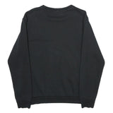 PUMA Mens Black Cotton Blend Crew Neck Sweatshirt M Logo Printed Casual