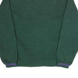 GAP Mens Green & Purple Zip Up Polyester Fleece Jacket L Casual Warm Outerwear