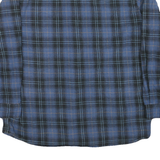 LEE Mens Blue Black Plaid Shirt 2XL Cotton Blend Casual Long Sleeve Button