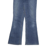 LEVI'S Womens Blue Regular Flared Denim Medium W27 L26 Zip Cotton Blend Jeans