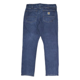 CARHARTT Mens Regular Fit Blue Denim Jeans W34 L29 Button Closure Classic