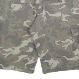 DICKIES Womens Shorts Green Camouflage Cargo M W30 Workwear Cotton Blend