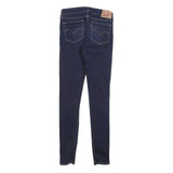 LEVI'S 711 Womens Jeans Blue Slim Skinny Denim Raw W26 L30 Classic Fit
