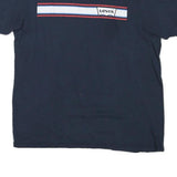 LEVI'S Mens Blue Graphic T-Shirt L Short Sleeve Crew Neck Cotton Blend