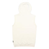 NAPAPIJRI Womens White Sleeveless Hoodie S Cotton Blend Casual Sleeveless Hooded