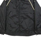 KAPPA Mens Black & Cream Lightweight Zip Jacket L Polyamide Sportswear Track