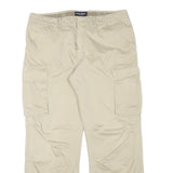 TOM TAILOR Mens Cotton Blend Beige Relaxed Cargo Trousers W36 L29 Casual Utility