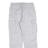 ARTIME Womens Cotton Blend Regular Cargo Trousers Light Grey W30 L28 Casual