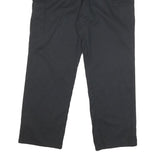 DICKIES Mens Cotton Blend Black Relaxed Straight Trousers W38 L31 Workwear