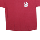 RUSSELL ATHLETIC Mens Red Graphic T-Shirt XL Short Sleeve Crew Neck Vintage