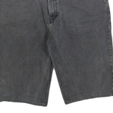LEE Mens Shorts Black Denim XL W38 Classic Fit Casual Cotton Blend