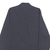TOMMY HILFIGER Womens Navy Blue & White Polka Dot Shirt M Button Down Cotton