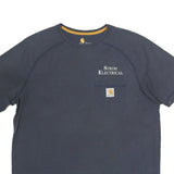 CARHARTT Mens Navy Blue Stroh Electrical Graphic T-Shirt L Short Sleeve Crew