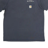 CARHARTT Mens Navy Blue Stroh Electrical Graphic T-Shirt L Short Sleeve Crew