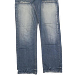 JULES JEANS Mens Blue Relaxed Straight Denim Medium W34 L32 Casual Button Fly