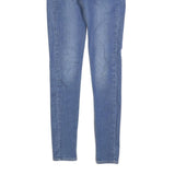 LEVI'S 710 Womens Slim Blue Denim Light Woven Jeans W26 L32 Stylish Zip Closure