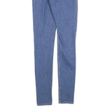 LEVI'S 710 Womens Slim Blue Denim Light Woven Jeans W26 L32 Stylish Zip Closure