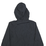 STARTER Mens Black & Red Zip Hooded Jacket S Polyester Blend Colourblock