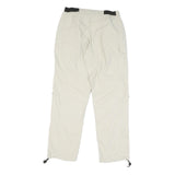 SCHOFFEL Mens Polyester Blend Cream Regular Zip Trousers W30 L30 Outdoor Casual