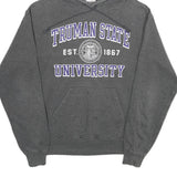 CHAMPION Mens Grey Truman State University Hoodie M Cotton Blend Pullover