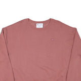 CHAMPION Womens Pink Crew Neck 2XL Cotton Blend Pullover Sweatshirt Casual