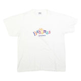 HRLA Mens White Bahamas Fantasy Graphic T-Shirt L Short Sleeve Crew Neck