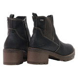 TOM TAILOR Chelsea Boots Black Leather Womens UK 7