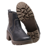 TOM TAILOR Chelsea Boots Black Leather Womens UK 7