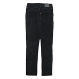 LEVI'S Womens Cotton Blend Black Slim Skinny Trousers W25 L27 Fashion Casual