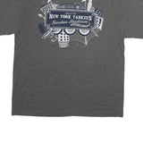 MAJESTIC Mens Grey New York Yankees Graphic T-Shirt XL Short Sleeve Crew Neck