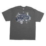 MAJESTIC Mens Grey New York Yankees Graphic T-Shirt XL Short Sleeve Crew Neck