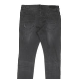 GF FERRE Womens Black Slim Skinny Denim Rinse W28 L27 Stretch Cotton Blend Jeans