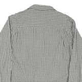 WRANGLER Mens Green & White Check Shirt S Lightweight Cotton Blend Casual