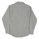 WRANGLER Mens Green & White Check Shirt S Lightweight Cotton Blend Casual
