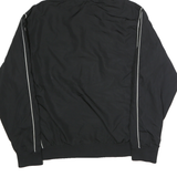 NIKE Womens Black & White Zip Hooded Jacket XL Polyester Sport Casual