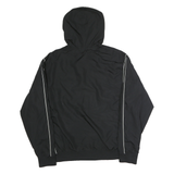 NIKE Womens Black & White Zip Hooded Jacket XL Polyester Sport Casual