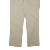DICKIES Mens Cotton Blend Beige Regular Fit Straight Leg Trousers W32 L31