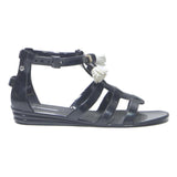 LOVE MOSCHINO Womens Black Synthetic Gladiator Sandals UK 4.5 Stylish Summer