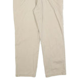 NAUTICA Mens Regular Fit Beige Cotton Blend Chino Trousers W36 L27 Casual Zip