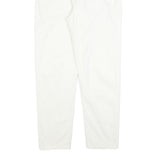 KIPLING Womens Cotton Blend White Regular Fit Straight Leg Trousers W28 L27