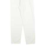 KIPLING Womens Cotton Blend White Regular Fit Straight Leg Trousers W28 L27