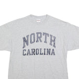 COTTON EXPRESS Mens Grey North Carolina Graphic T-Shirt XL Short Sleeve Crew
