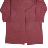 LAST SCENE Womens Maroon Button Jacket S Polyester Blend Plain Stylish Light