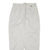 LEE Womens Cotton Blend White Relaxed Straight Trousers W30 L27 Casual Comfort