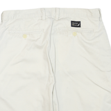 NAUTICA Mens Shorts White Casual Plain M W34 Cotton Blend Comfortable Summer