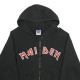 STARWORLD Mens Black Zip Hoodie L Eddie Rips Up Europe Summer 05 Graphic Print