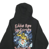 STARWORLD Mens Black Zip Hoodie L Eddie Rips Up Europe Summer 05 Graphic Print