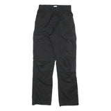 JOHN GALT Boys Cotton Blend Black Relaxed Straight Trousers W25 L29 Cargo Pocket
